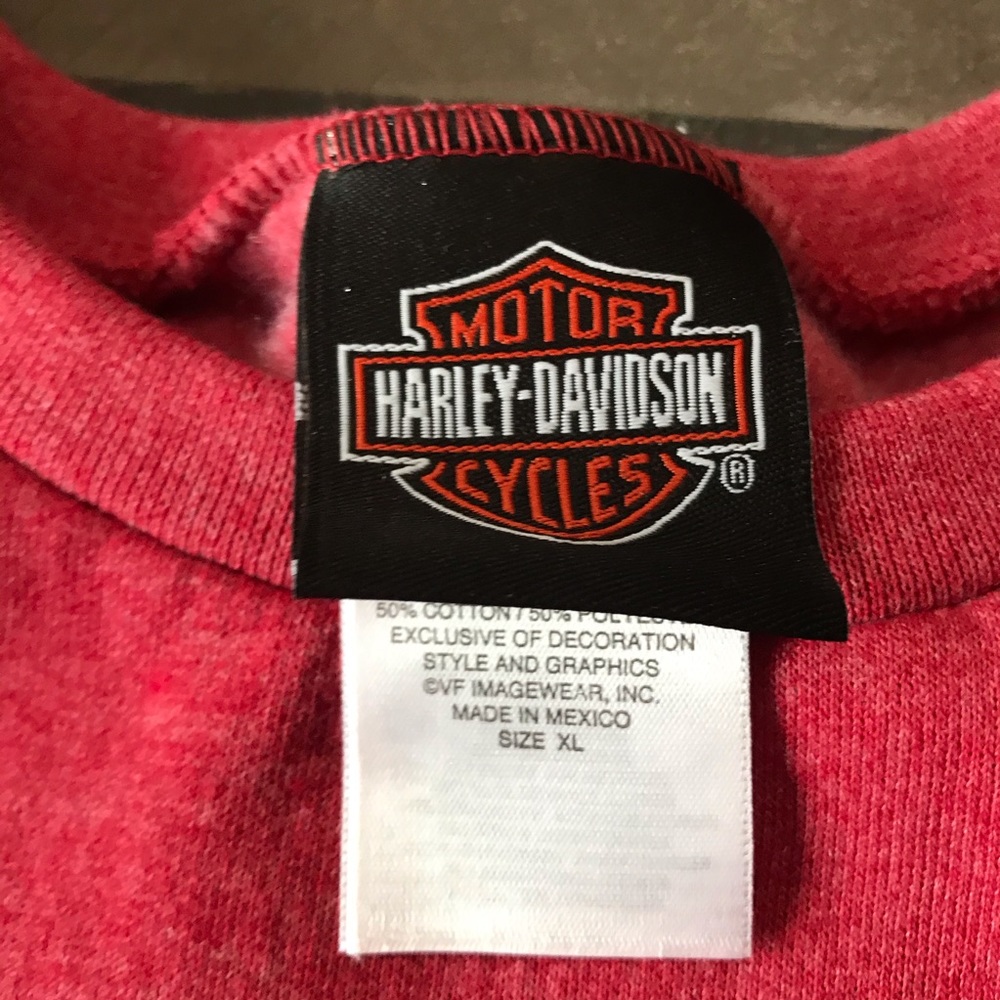 Harley Davidson Red Sweatshirt XL New Orleans - Picture 2 of 7